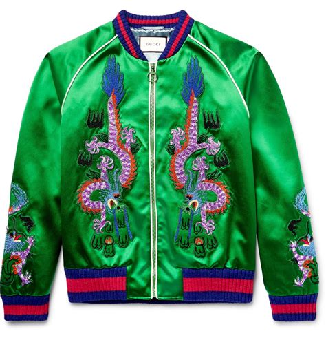 gucci green bomber jacket|Men's Designer Bomber Jackets .